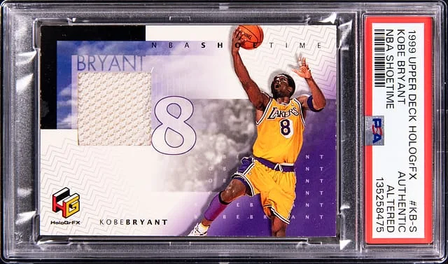 1999-00 Upper Deck HoloGrFX Kobe Bryant NBA Shoetime #KB-S card image