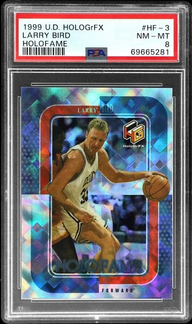 1999-00 Upper Deck HoloGrFX Larry Bird Holofame #HF-3 card image