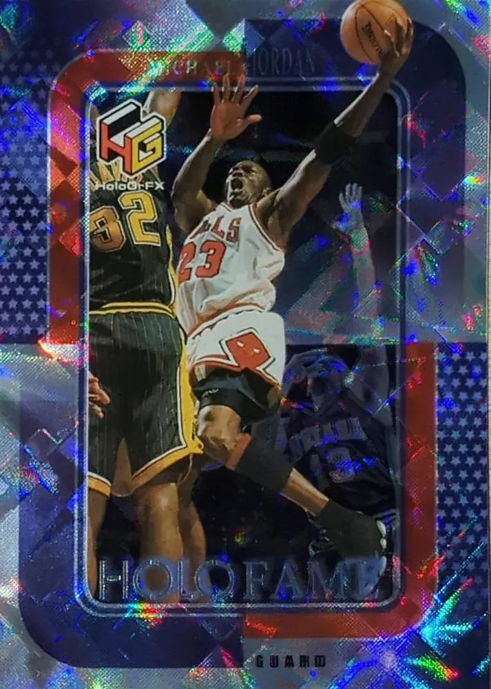 1999-00 Upper Deck HoloGrFX Michael Jordan HoloFame #HF-1 card image