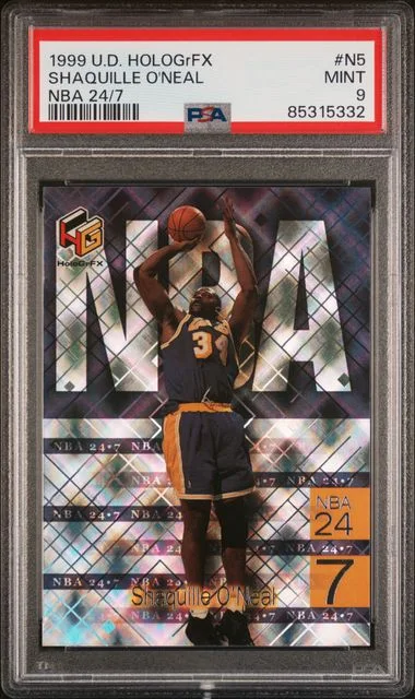1999-00 Upper Deck HoloGrFX Shaquille O'Neal NBA 24/7 #N5 card image