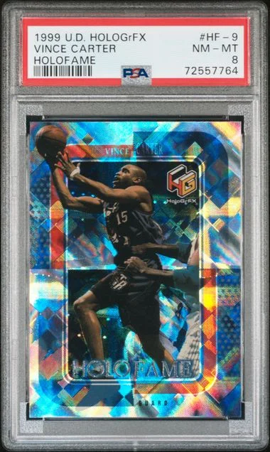 1999-00 Upper Deck HoloGrFX Vince Carter Holofame #HF-9 card image