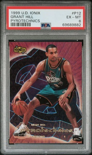 1999-00 Upper Deck Ionix Grant Hill Pyrotechnics #P12 card image