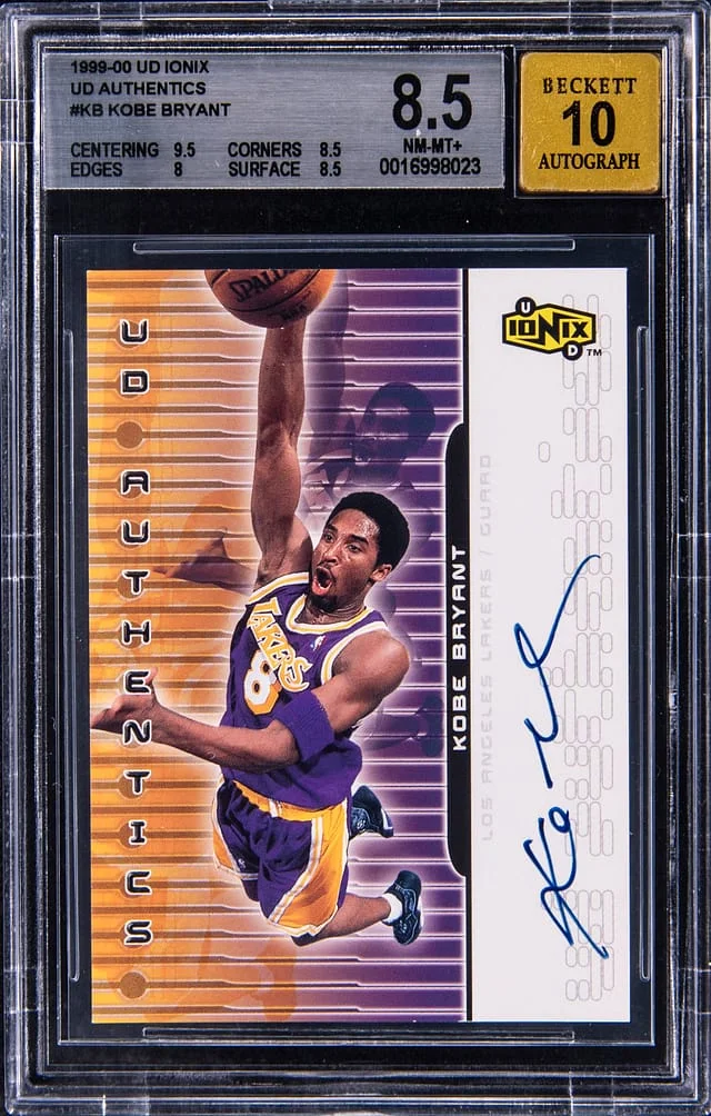 1999-00 Upper Deck Ionix Kobe Bryant UD Authentics #KB card image