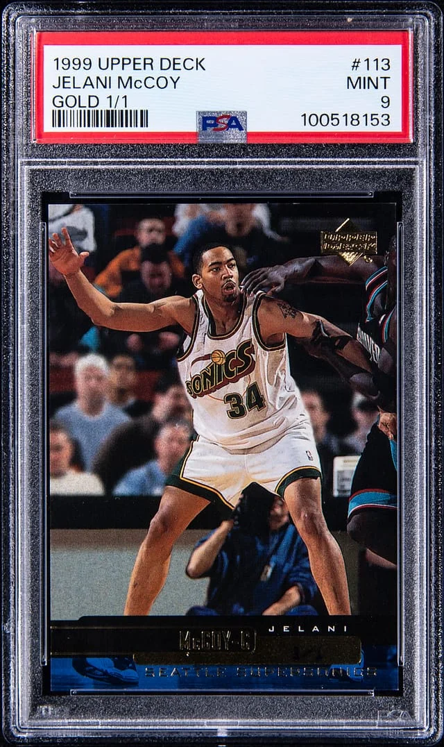 1999-00 Upper Deck Jelani McCoy Gold #113 card image