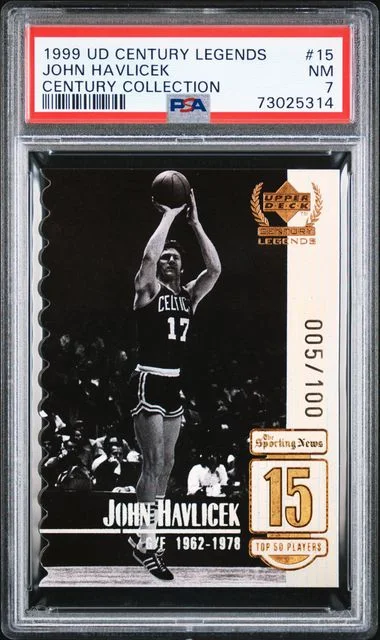 1999-00 Upper Deck John Havlicek Century Legends Century Collection #15 card image