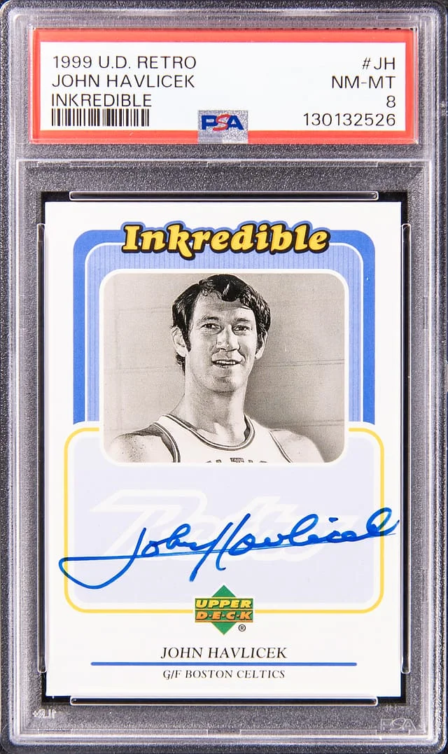 1999-00 Upper Deck John Havlicek Retro Inkredible #JH card image