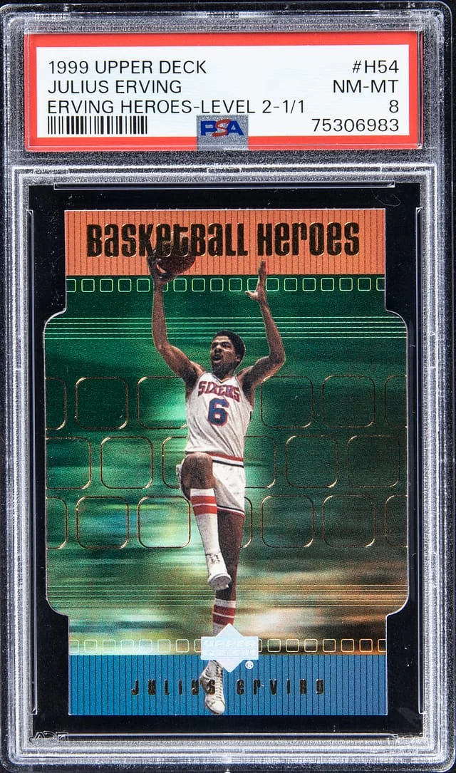 1999-00 Upper Deck Julius Erving Erving Heroes Level II #H54 card image