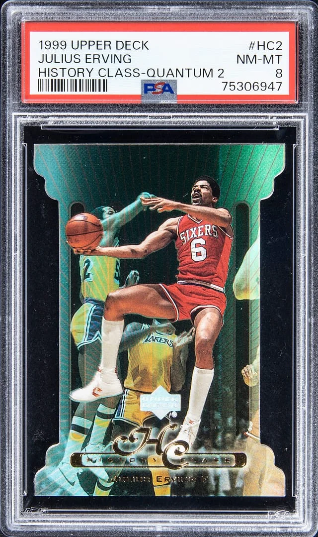 1999-00 Upper Deck Julius Erving History Class Quantum 2 #HC2 card image