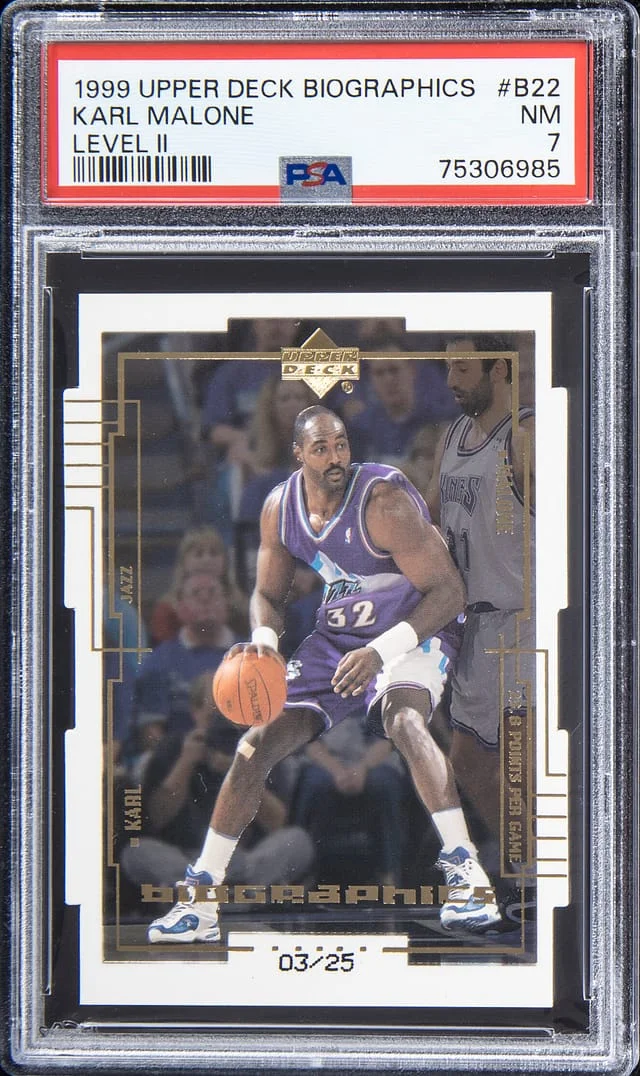 1999-00 Upper Deck Karl Malone Biographics Level II #B22 card image