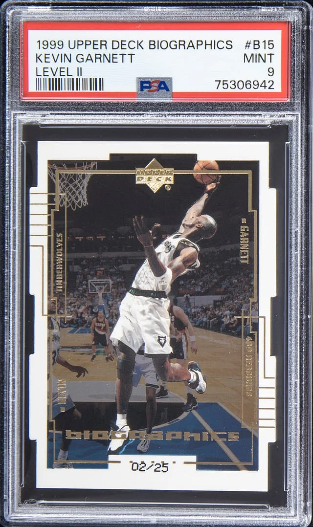 1999-00 Upper Deck Kevin Garnett Biographics Level II #B15 card image