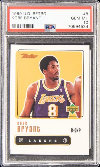 1999-00 Upper Deck Kobe Bryant Retro #8 card image