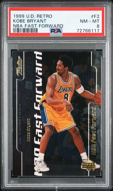 1999-00 Upper Deck Kobe Bryant Retro NBA Fast Forward #F2 card image