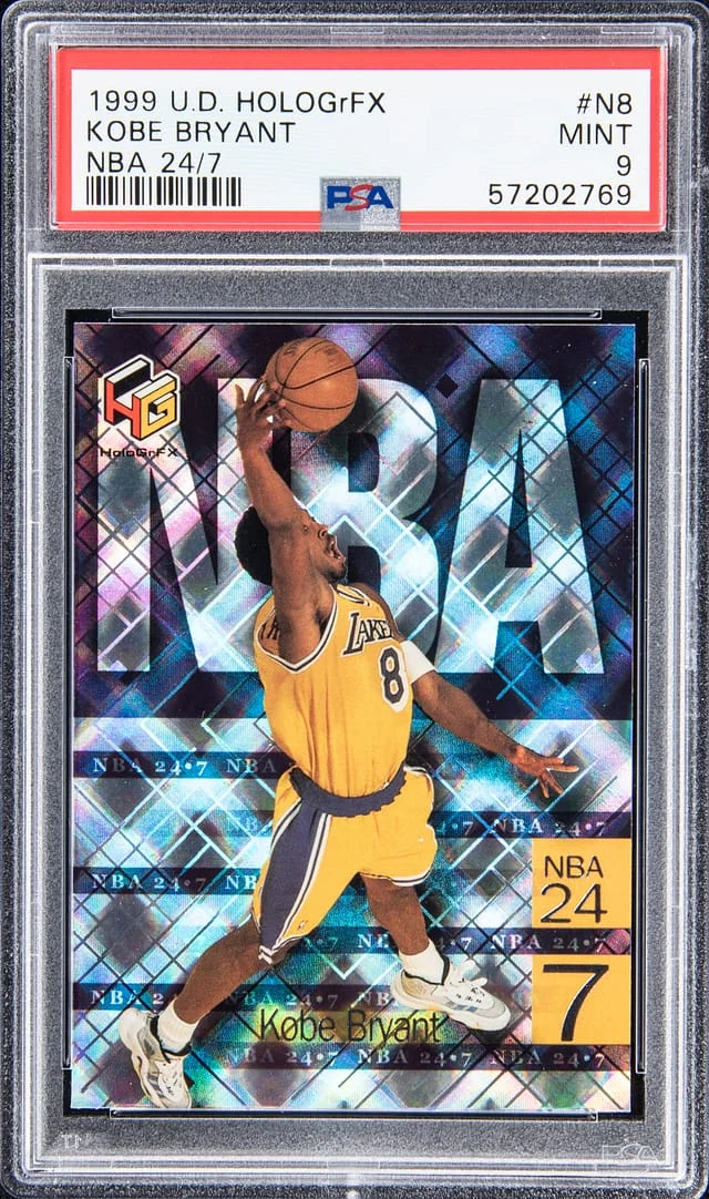 1999-00 Upper Deck Kobe Bryant Holographic NBA 24/7 #N8 card image