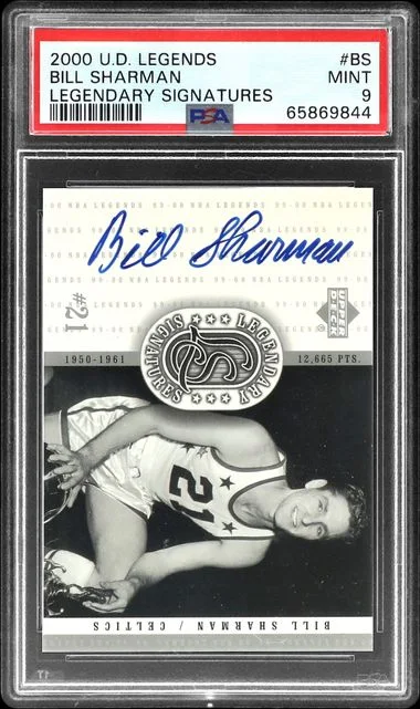 1999-00 Upper Deck Legends Bill Sharman Legendary Signatures #BS card image