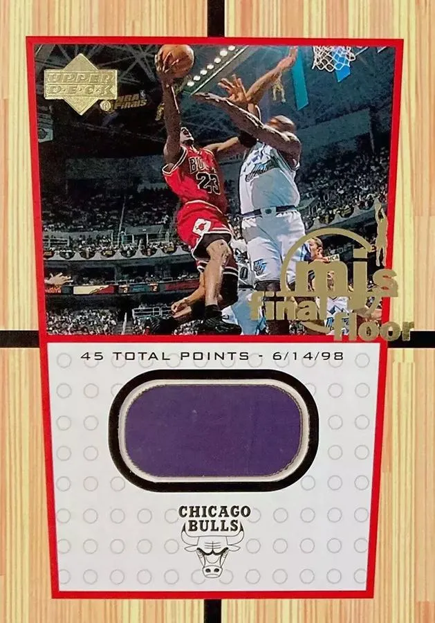 1999-00 Upper Deck Legends Michael Jordan M.J.'s Final Floor Blow-Up #FF10 card image