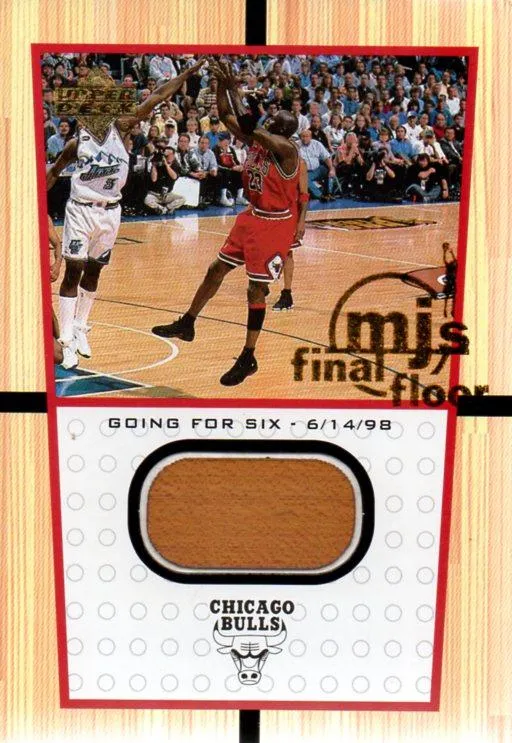 1999-00 Upper Deck Legends Michael Jordan M.J.'s Final Floor Blow-Up #FF9 card image