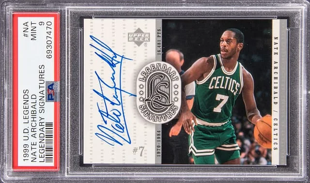 1999-00 Upper Deck Legends Nate Archibald Legendary Signatures #NA card image