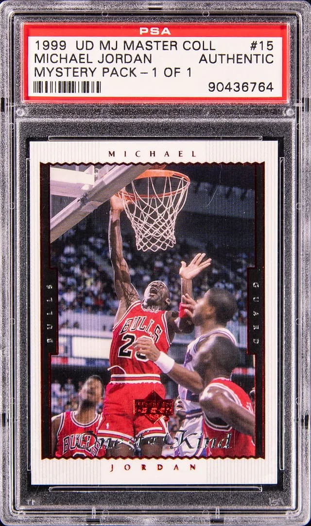 1999-00 Upper Deck Michael Jordan Master Collection Mystery Pack 1 Of 1 #15 card image