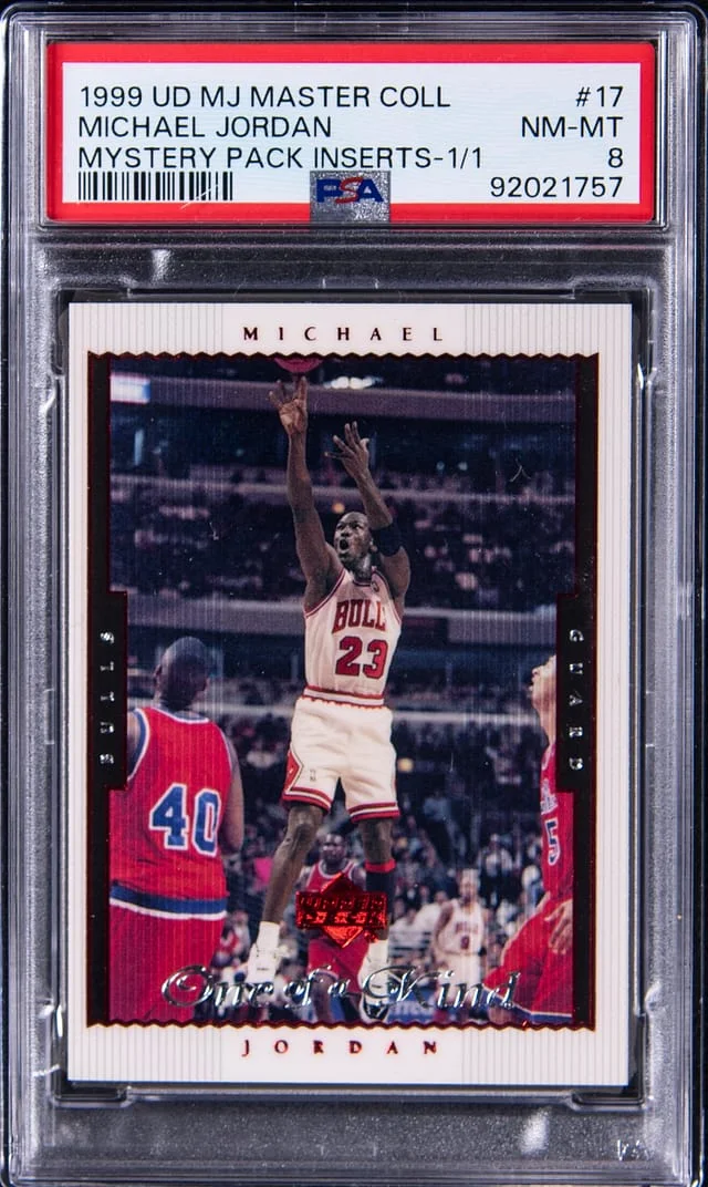 1999-00 Upper Deck Michael Jordan MJ Master Collection Mystery Pack Insert #17 card image