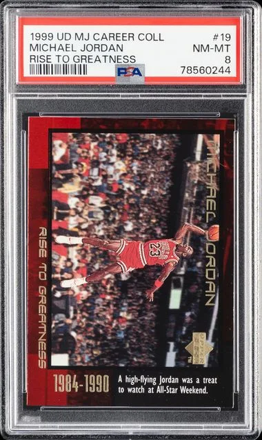 1999-00 Upper Deck Michael Jordan MJ Career Collection Rise To Greatness #19 card image