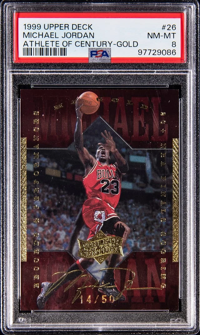 1999-00 Upper Deck Michael Jordan Athlete Of The Century Gold #26 card image