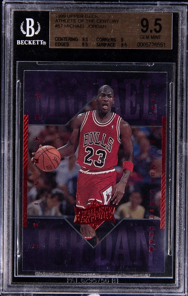 1999-00 Upper Deck Michael Jordan Athlete of the Century #57 card image