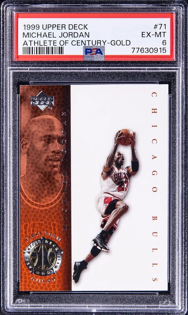 1999-00 Upper Deck Michael Jordan Athlete Of The Century-Gold #71 card image