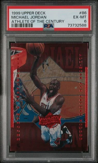 1999-00 Upper Deck Michael Jordan MJ Athlete Of The Century #86 card image