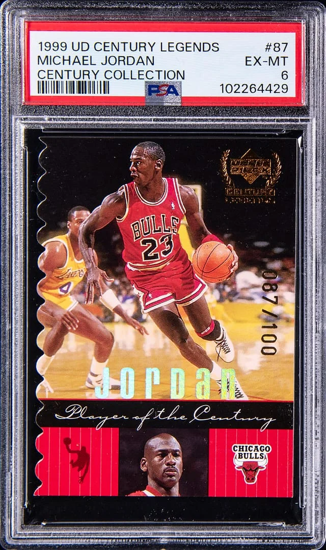 1999-00 Upper Deck Michael Jordan Century Legends Century Collection #87 card image