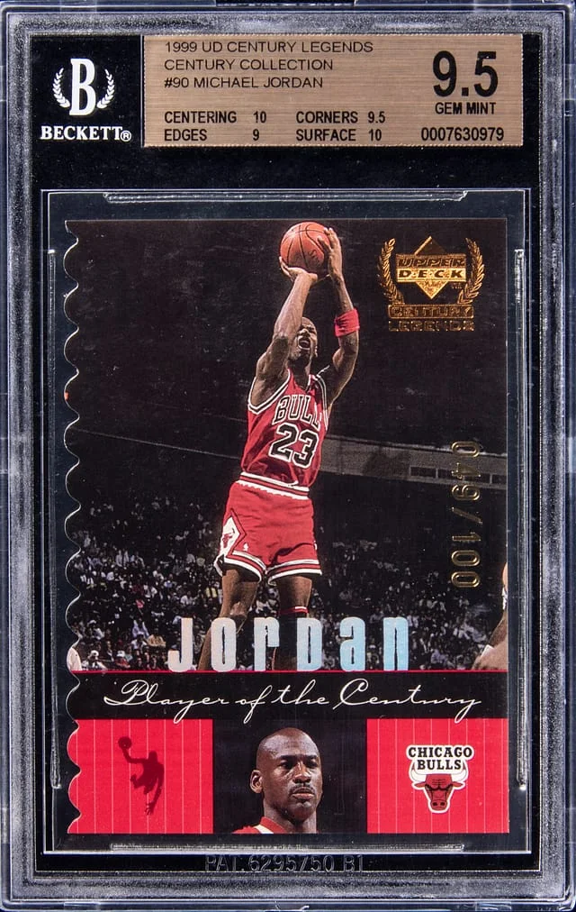 1999-00 Upper Deck Michael Jordan Century Legends Century Collection #90 card image