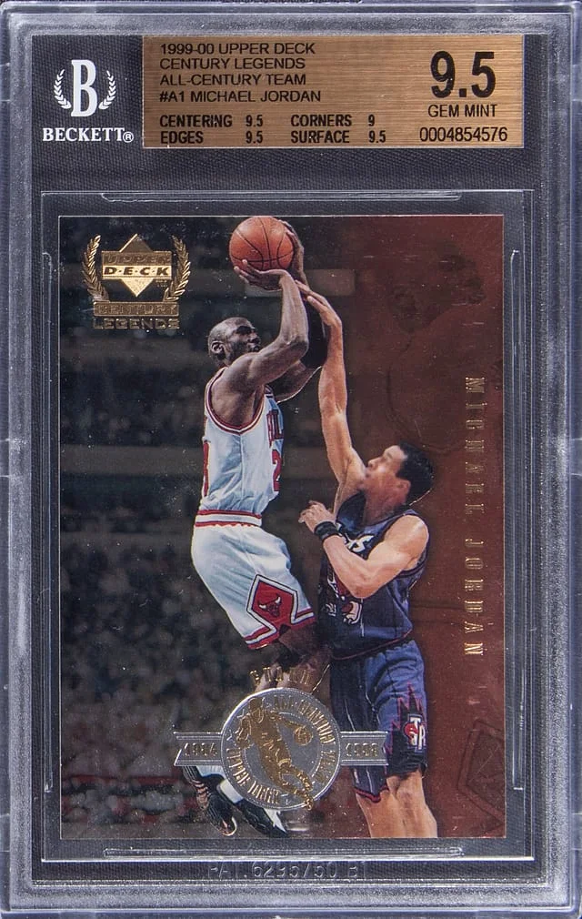 1999-00 Upper Deck Michael Jordan Century Legends All-Century Team #A1 card image
