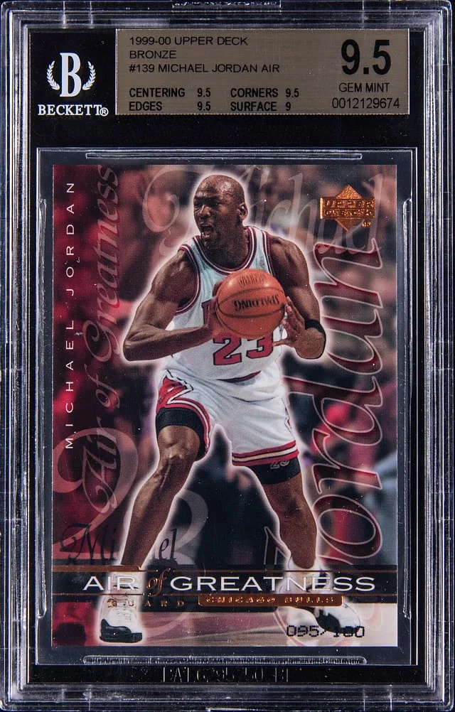 1999-00 Upper Deck Michael Jordan Air Bronze #139 card image
