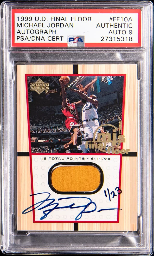 1999-00 Upper Deck Michael Jordan MJ's Final Floor Autograph #FF10A card image