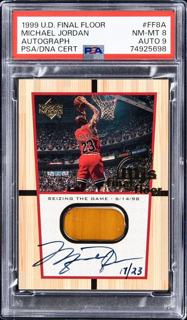 1999-00 Upper Deck Michael Jordan Final Floor Autograph #FF8A card image