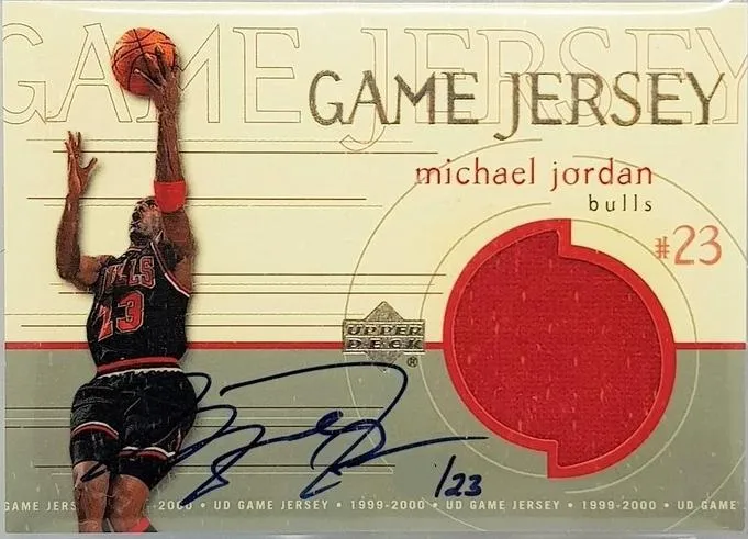 1999-00 Upper Deck Michael Jordan Game Jerseys Autographed #GJ10A card image