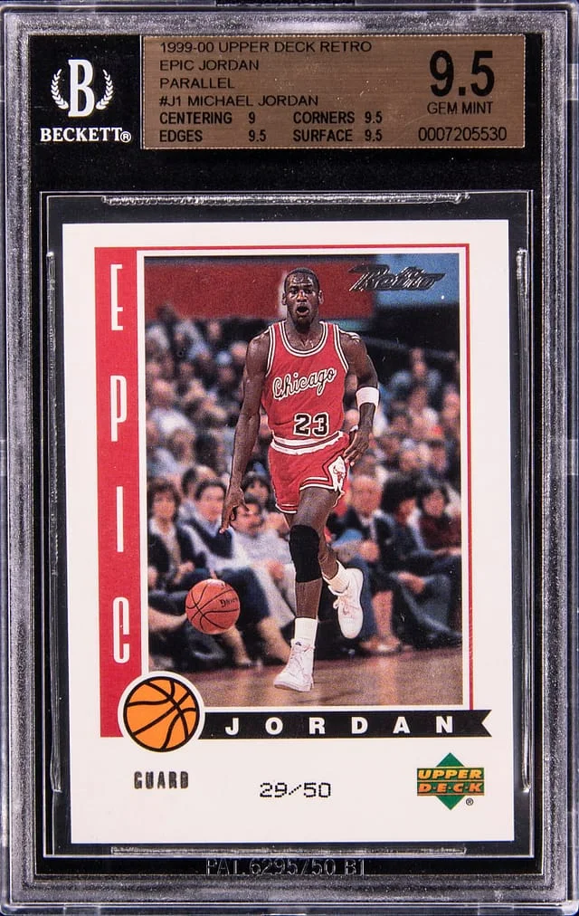 1999-00 Upper Deck Michael Jordan Retro Epic Jordan #J1 card image