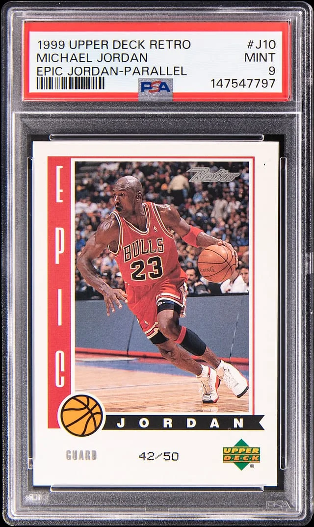 1999-00 Upper Deck Michael Jordan Retro Epic Jordan Parallel #J10 card image