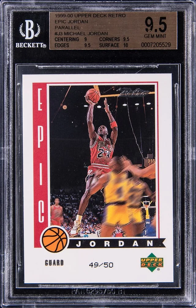1999-00 Upper Deck Michael Jordan Retro Epic Jordan Parallel #J3 card image