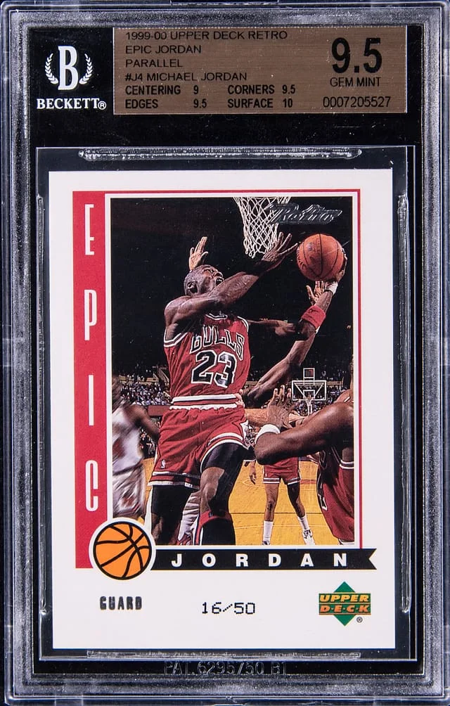 1999-00 Upper Deck Michael Jordan Retro Epic Jordan Parallel #J4 card image