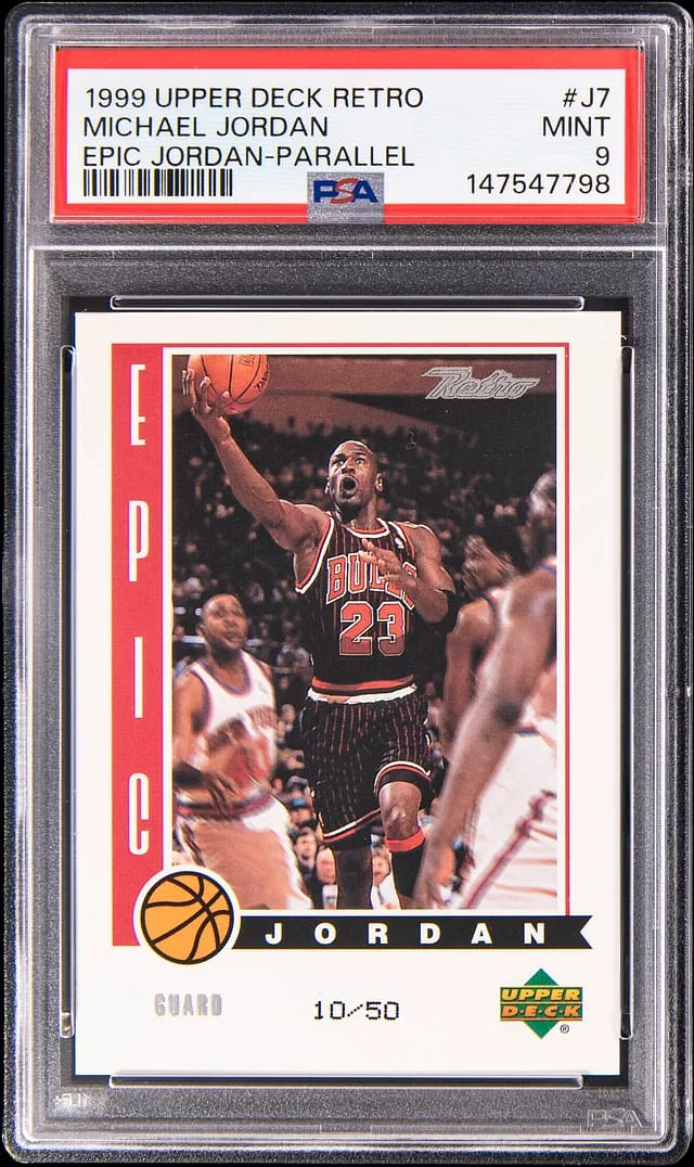 1999-00 Upper Deck Michael Jordan Retro Epic Jordan Parallel #J7 card image