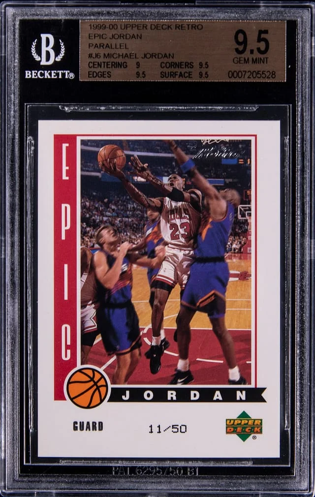 1999-00 Upper Deck Michael Jordan Retro Epic Jordan Parallel #JG card image