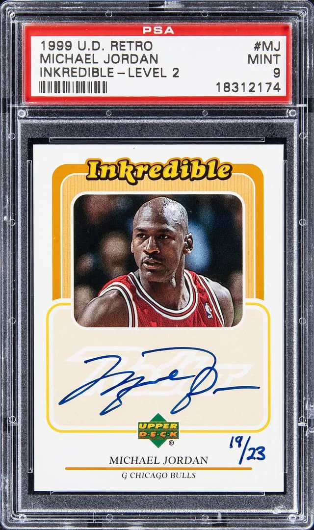 1999-00 Upper Deck Michael Jordan Retro Inkredible Level 2 #MJ card image