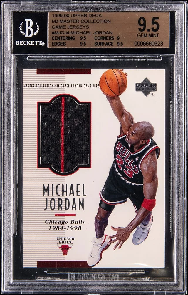 1999-00 Upper Deck Michael Jordan MJ Master Collection Game Jerseys #MJGJ4 card image