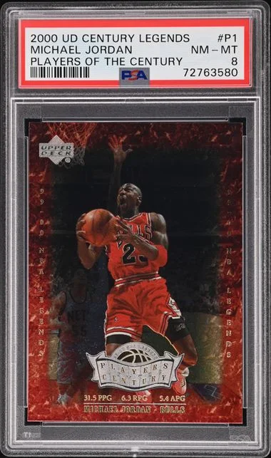 1999-00 Upper Deck Michael Jordan Century Legends Players Of The Century #P1 card image