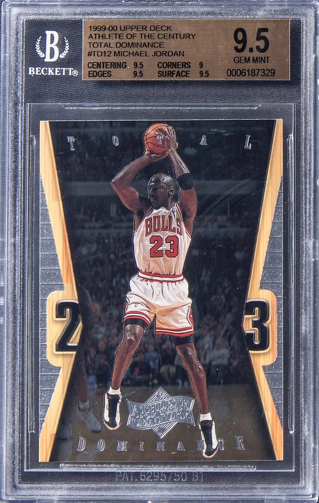 1999-00 Upper Deck Michael Jordan Athlete Of The Century Total Dominance #TD12 card image
