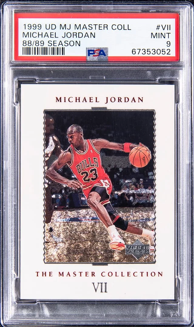 1999-00 Upper Deck Michael Jordan MJ Master Collection 88/89 Season #VII card image