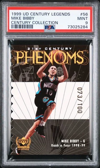 1999-00 Upper Deck Mike Bibby Century Legends Century Collection #56 card image