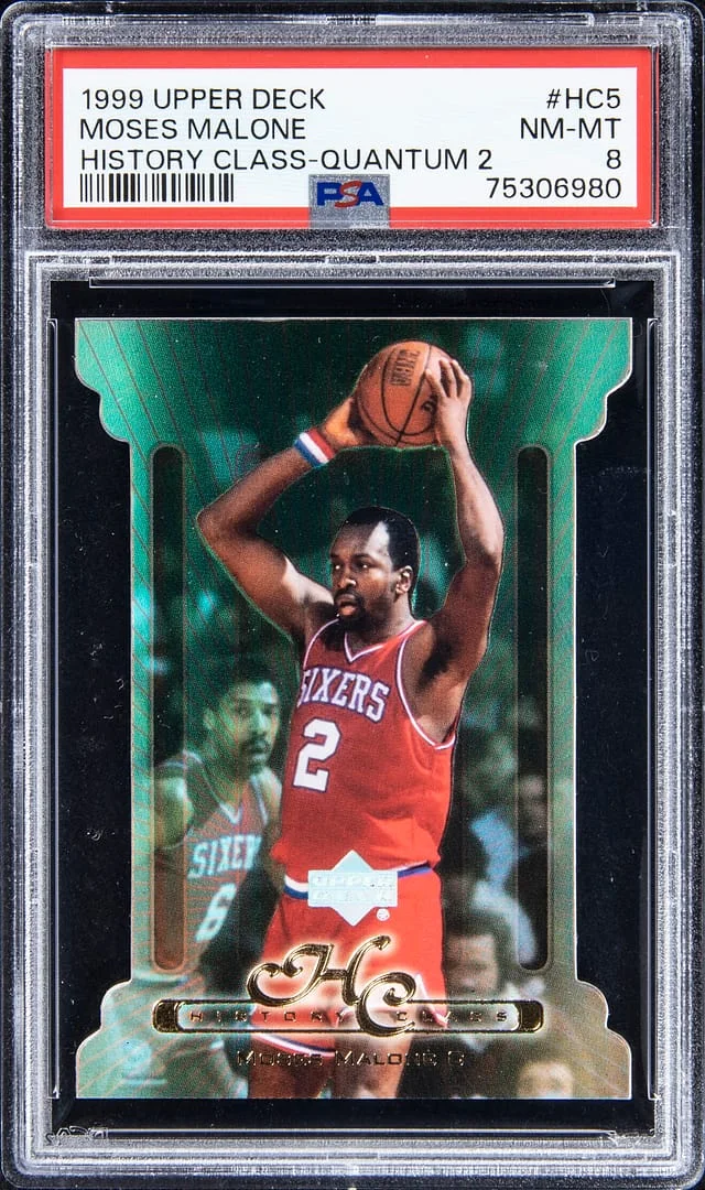 1999-00 Upper Deck Moses Malone History Class Quantum 2 #HC5 card image