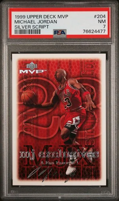 1999-00 Upper Deck MVP Michael Jordan Silver Script #204 card image