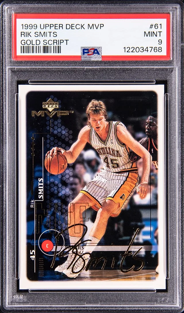 1999-00 Upper Deck MVP Rik Smits Gold Script #61 card image